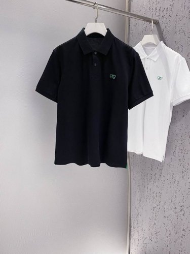 Bv~经典Logo绣花装饰短袖polo衫 2025春夏新品 珠地网眼布棉，面料如蜂巢状排列，饱满圆润高级感，有筋骨、细腻、吸汗透气舒适 胸前Bv-Logo标识绣