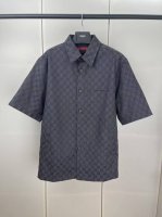Gucci古驰满印Gg提花短袖衬衫 S M L Xl