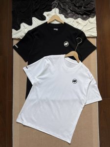 mammut 猛犸象 袖口标识爆款休闲短袖T恤 男女同款 -面料采用260G纯棉面料，达到透而不露的黄金平衡点，完美规避透视尴尬，成衣尺寸稳定，多次机洗仍能保持