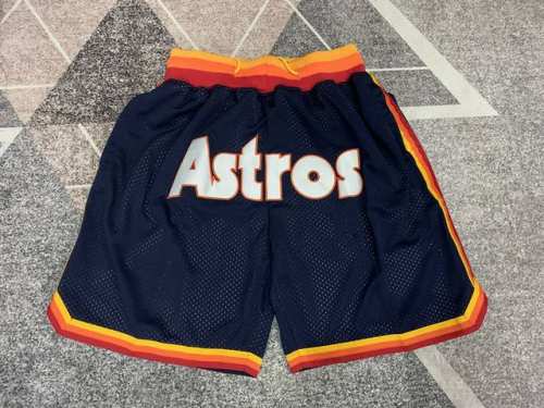 款号K105 顶级刺绣版本 Mitchell &Ness X Just Don联名太空人队复古高街刺绣球裤 篮球短裤 Just Don Nba 球队球裤系列单品