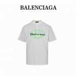 本地自取160 balenciaga/巴黎世家 25Ss 印花短袖 采用260克精梳棉面料，全棉螺纹，面料洗水，手感柔软，透气舒适。胸前数码喷印工艺+发泡字母印