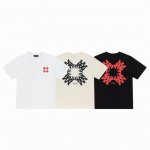 8006# ,Amirilogo手工印花宽松版短袖T桖，采用300克重面料，颜色：黑色，白色，杏色，尺码：S M L Xl