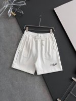 moncle*爆款纯棉高支短裤，采用380G超厚纯棉+真丝光面料 进口原版面料，超级质感 舒适柔软透气 休闲宽松版型 潮流男女同款：尺码：M-3Xl