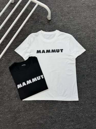 mammut 猛犸象 男子休闲运动简约字母印花情侣短袖T恤 小红书热门爆款，明星网红同款穿搭，男女日常通勤穿搭必备单品！ 高品质7A抗菌三防户外面料，亲肤透气不