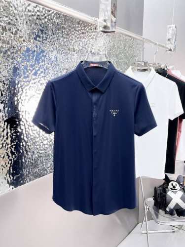 普拉达 新品上市！2025Ss夏季新款字母Logo男士翻领Polo衫！经典商务男款，高端男装的天花板级别的商务男款！简约时尚大气不失优雅，单穿内搭体面过人，品质