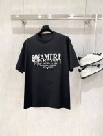 Amiri 高版本2025春夏新款男女同情侣款休闲宽松棉质圆领短袖T恤衫 260克纯棉不变形专供贸易公司渠道稀出 同步官网发售 专柜最新系列 经典时尚设计元素