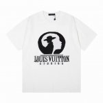 lv驴家经典双面人Logo圆领提花针织T恤短袖 颜色 白色 黑色 码数 M L Xl Xxl