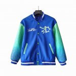 实拍细节图+尺码表 louis Vuitton路易威登 渐变蓝绿袖棒球服 单单面料来讲我就定做了一个多月 颜色成分一比一的还原 面料成分有%65的羊毛 %15天