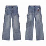 款号324 #Carhartt* 卡哈特 Fw23秋季新款日系主线户外工装系列水洗牛仔裤子. 男女同款 情侣款 定制纯棉工装面料 基于纯棉材质特性 透气性亲肤感
