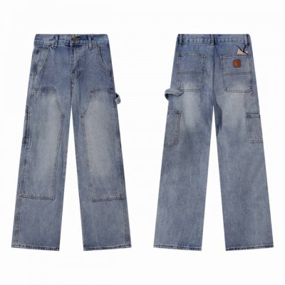 款号324 #Carhartt* 卡哈特 Fw23秋季新款日系主线户外工装系列水洗牛仔裤子. 男女同款 情侣款 定制纯棉工装面料 基于纯棉材质特性 透气性亲肤感