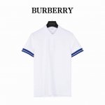 burberry 巴宝莉 24Ss战马撞色线反袖口印花短袖Polo衫 原版5600购入，原版订织定染330G 蜂窝珠地布料，门禁处垫薄海绵，绣花线走两道，还原原