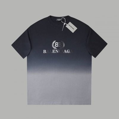 balele 巴黎世家 25Ss早春新款 字母Logo金粉印花短袖 轻奢主义 男女日常通勤穿搭必备单品 正确版本 欢迎对比 详细特征 320克100% 纯棉双纱