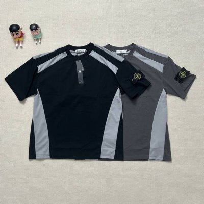 Stone Island 石头岛勋章重工网眼拼接袖标短袖 Stone Island 石头岛勋章重工网眼拼接袖标短袖 新款实拍图 面料采用高品质280克重工纯棉面