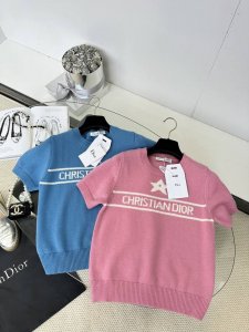 25Ss 迪奥 专柜同步上线 最新品 圆领短袖针织衫 1 Size S M L
