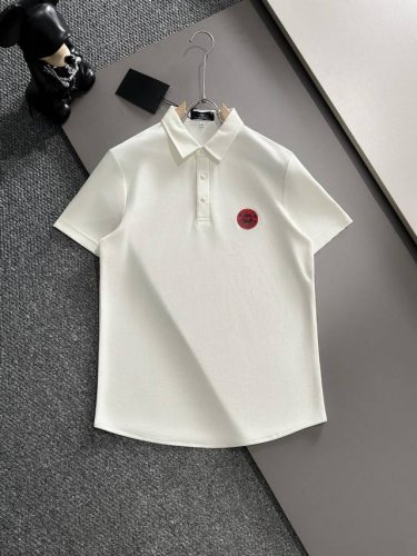 始祖鸟25Ss新款春夏短袖翻领T恤Polo，最高版本客供定制高端朱地面料简单时尚款，螺纹拼色螺纹配色超级好看！胸前始祖鸟贴标标识图案经典Logo简单大方的款式！