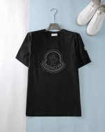 Mon*扣 25Ss夏季新款基础平纹棉质圆领短Tee 男士重工镶钻徽标袖臂羊毛毡徽章时尚休闲短袖T恤衫 贸易公司渠道稀出 同步Gw发售4330Rmb 舒适又好穿