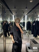 顶级最高版本 尺码偏大 B家 巴黎世家 Balenciaga 经典红刺绣麦穗重工艺印花圆领半袖T恤短袖 男女同款 情侣款 宽松版型 最高版本 原版面料 高版本