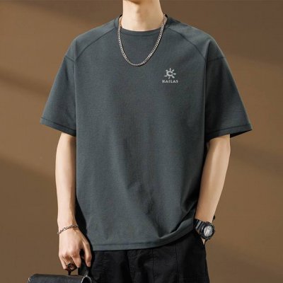 Kailas 凯乐石短袖速干轻薄款商务夏季户外两用T恤压胶凉感无痕polo 可隆Upf 70+凉感防晒男款休闲商务速干 这款冰感无痕就比较厉害了 7A抗菌面料