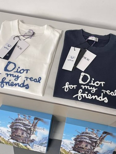 盒装短袖 原版定制2025Ss春夏Dior& Hylton Nel联名“Dior For My Real Friends”系列短袖T恤，码数Xs-L 略同于平常