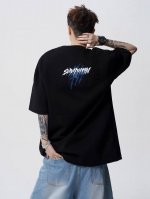 260G重磅纯棉 Nike 耐克 个性涂鸦字体撞色 短袖T恤 男女同款 半袖 情侣款 面料工艺： 1.260G重磅纯棉，100%棉，恰到好处的克重，上身有型不显