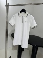 新品珠地棉polo连衣裙 白色珠地棉面料制作 饰品牌标识刺绣图案 撞色polo领口和袖口 拉链开合 推荐入手 ：白色 ： L