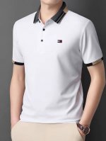 Tommy 汤米相色条纹情侣款polo衫 经典火爆款来袭 经久不衰的时尚，因你而生。 使用专为叠搭而设计的单品，经典，野出天性。 汤米polo衫, 采用优质珠地