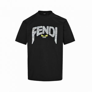 本地自取：140 fendi/芬迪 25Ss 大字母Logo印花短袖 客订300G双纱重磅面料，1:1螺纹，手感柔软舒适，上身亲肤透气，垂感佳，胸口高清数码印花