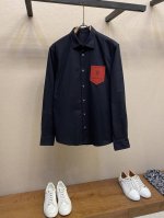 lv、驴牌男女同款商务休闲牛津纺纯棉长袖衬衫，贸易公司渠道货，100%纯正血统，春夏新品，高端意大利原厂出品，经典常青王牌产物！ 极符合驴家族美学基调的一款衬衫