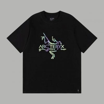 顶级版本 区别通货 款式：始祖鸟Arcteryx裂变Logo短袖 颜色：图片色 尺码：Xs-L 面料：300克双织纯棉 辅料：全套定制辅料 无性别区分 男女同款