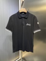 Moncler 顶级复刻 标识刺绣polo衫定制珠地纯棉缎 呼吸的空气棉 尊享云端棉感 触感软糯 轻盈垂顺 黑白交织 经典配色碰撞出时尚火花 饰以Moncler
