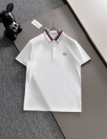 迪奥25Ss新款春夏短袖翻领T恤polo，最高版本客供定制高端朱地面料简单时尚款，螺纹拼色螺纹配色超级好看！胸前Cd刺绣经典Logo简单大方的款式！满满的高级感