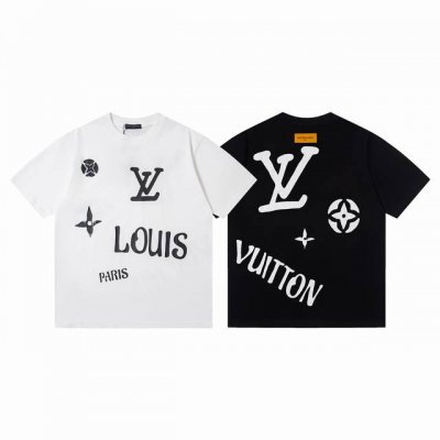款号 Y168 lv 路易威登经典Logo万针精密绣花短袖T恤 正儿八经280克纯棉双砂面料 所有面料均已提前做过缩水 品质第一 所见即所得 不会洗一次版型就有