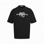 alexander Wang 亚历山大王 25Ss 油画字母印花短袖 面料采用定制240G 26支特滑双股精棉平纹高密无尘全棉布料 前幅高密度加厚 走线平整 代