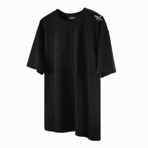 fendi 芬迪 23Ss 肩膀Ff小字母印花短袖 F16 面料采用270克重精梳棉 定制1*1螺纹 成衣两遍水洗处 面料舒适亲肤无异感 定制定染面料 纺织密度