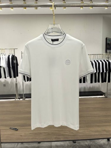 新品 乔治. 阿玛尼 男士时装款圆领短袖T恤，贸易公司洋行货，高级限定款，25年春夏新品，明星级人气单品！ 客供埃及进口顶级面料，甄选尼罗河区域光照极好的上等棉