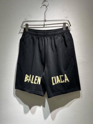 balencia*巴黎*家2025春夏新款男女同款休闲抽绳短裤，男女同款运动休闲短裤五分裤！贸易公司渠道稀出，同步官网发售！春夏系列情侣短裤上线，此款短裤甄选客