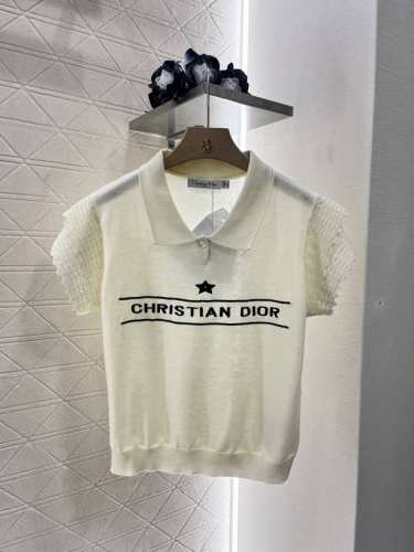 dio*新品 花边针织上衣
