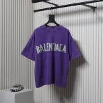 balenciaga 巴黎世家 25Ss 水洗美纹纸胶带炒色破洞短袖T恤 夏日多巴胺水洗美纹纸黄胶带破坏系列胸口印花采用康丽数码直喷工艺 字母褶皱感形态逼真 字