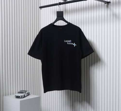 Louis Vuitton 路易威登 24Ss 花朵字母刺绣短袖 原版1:1针织纯棉280克重面料 同色定制色织色染高密度螺纹 采用进口田岛高密度重工刺绣机绣花