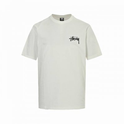 stussy 斯图西 25Ss 樱桃黑八印花短袖 前幅字母印花搭配背后樱桃黑八图案，260G纯棉面料厚实立挺不软塌， 版型正，柔软舒适透气，不闷热，不变形不缩水