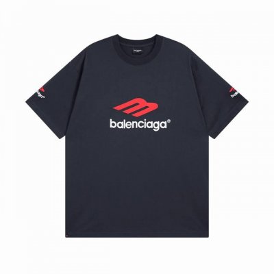 130 Balenciaga 巴黎世家2025 Ss 经典前后左右Logo刺绣短袖T恤 本市场No.1的质量 真正天花板品质 全部原版开发注意细节图 避免被盗图