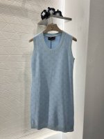 gucc*新品 针织提花背心裙
