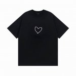 Balenciaga 巴黎世家2025 Ss 七夕限定款爱心Logo印花洗水磨烂做旧短袖T恤 本市场No.1的质量 真正天花板品质 全部原版开发注意细节图 避免