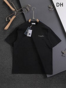 Christian Dior Dior 迪奥 Cd 微宽版版型 S-Xl cd 25Ss 新品专柜热卖款 胸口简约字母印花 后幅Cd迪奥铃兰破洞短袖T恤 印花L