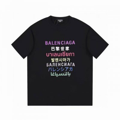 Balenci 巴黎世家24早春新款T恤经典Logo字母图案短袖 官网同步，专柜纯棉面料贴肤舒适，耐看又好穿，经典简约Logo设计，原厂工艺一丝不苟，定制270