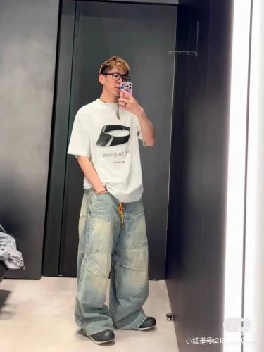 6019# 顶级版本原版1:1开货.巴黎世家25Ss新款Balenciaga轮廓牛仔长裤.男女同款. 码数：Xs.S.M.L