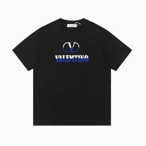 100 valemtino 华伦天奴25Ss新款 植绒浙变印花Logo字母短袖（高品质） 面料- 采用270克双股精梳棉面料.索罗纳螺纹订织订染国标一级面料 辅