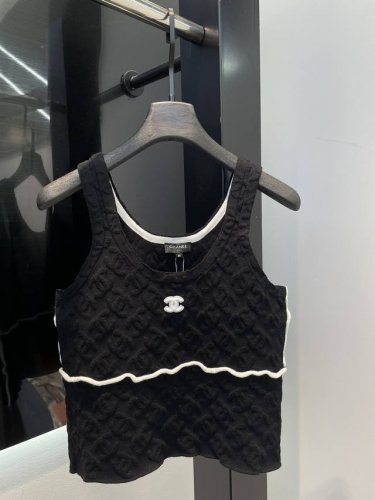chanel25春季新款背心 简单Logo设计 时髦高级 Sml