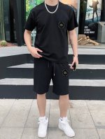 直 品牌 D&G杜嘉班纳 2025新款男士短袖短裤套装！官网同步销售！市面高端版本！手感细腻柔软！让你穿着更加舒适！立体裁剪版型超赞！尺码:M-5Xl 下单请报