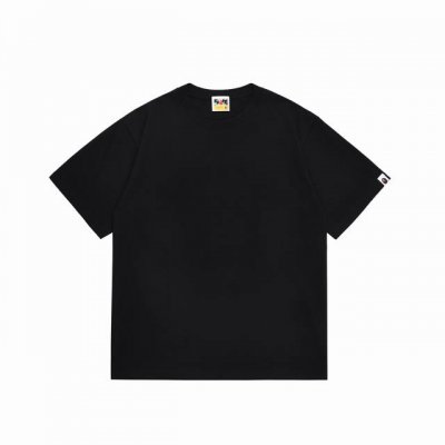 Sc052# P100 顶级版本 Bape 猿人头字母印花短袖T恤 后背大字母印花 采用260克优质高织纯棉面料 双纱精梳 质感柔软不起球 进口环保印花胶浆 图